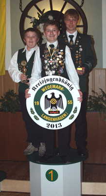 Sieger Kreisjugendkönigsschießen 2013